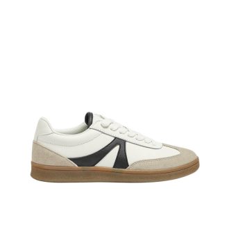 Leather casual retro trainer